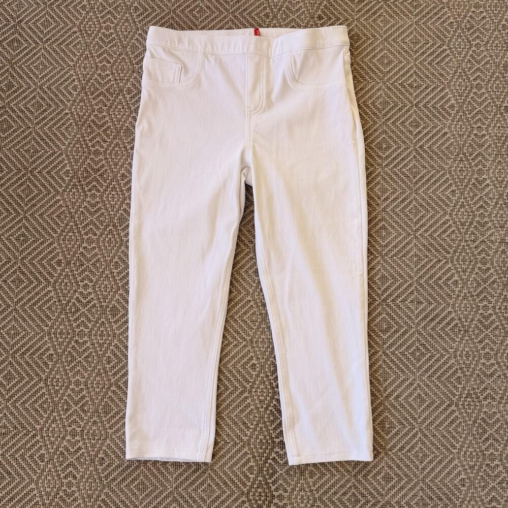 Spanx Leggings Womens L White Pull On Jegging High Rise Shaping Stretch Pants